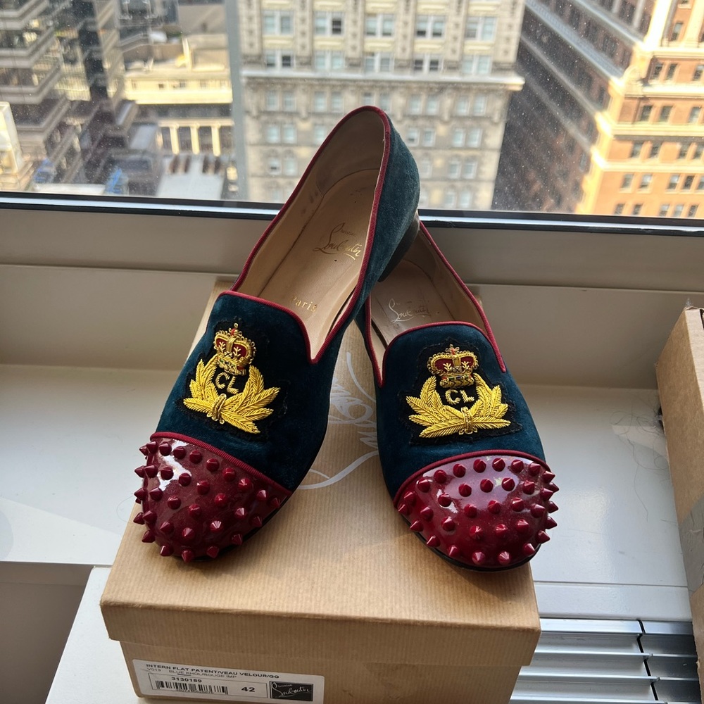 Christian Louboutin suede loafers